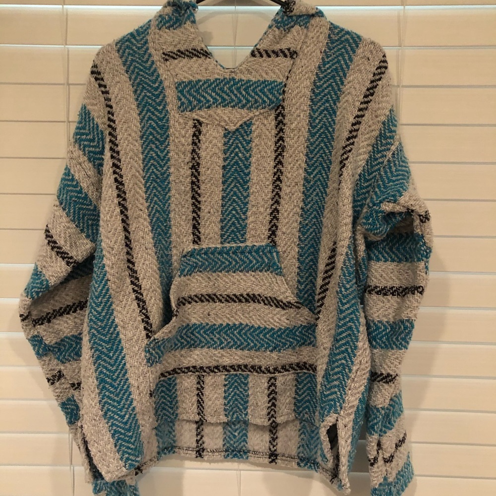 Striped Knit Hoodie